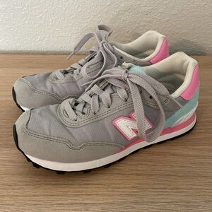 New Balance 515 Sneaker - little Girls Grey/Pink - Size 1.5